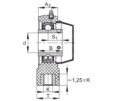 吊裝式軸承座單元 RHEY40-TV-VA, 塑料軸承座,內(nèi)圈帶平頭螺釘?shù)耐馇蛎媲蜉S承,耐腐蝕設(shè)計,R 型密封 吊裝式軸承座單元 RHEY40-TV-VA, 塑料軸承座,內(nèi)圈帶平頭螺釘?shù)耐馇蛎媲蜉S承,耐腐蝕設(shè)計,R 型密封