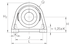 直立式軸承座單元 PSHEY12, 鑄鐵軸承座,內(nèi)圈帶平頭螺釘?shù)耐馇蛎媲蜉S承,P 型密封 直立式軸承座單元 PSHEY12, 鑄鐵軸承座,內(nèi)圈帶平頭螺釘?shù)耐馇蛎媲蜉S承,P 型密封